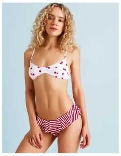 Chloe & Lola Lola Florence Bikini Top in Cherry Ditsy Print
