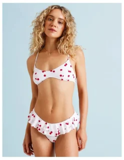 Chloe & Lola Lola Florence Bikini Top in Cherry Ditsy Print