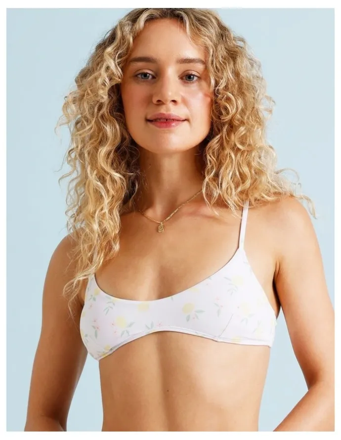 Chloe & Lola Lola Florence Bikini Top in Limoncello Spritz Print