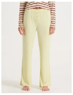 Chloe & Lola Lola Fluted Rib Pants SCLW26826LY in Yellow