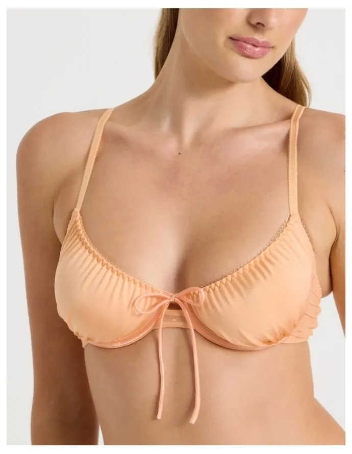 Chloe & Lola Lola Frill Underwire Bra in Apricot