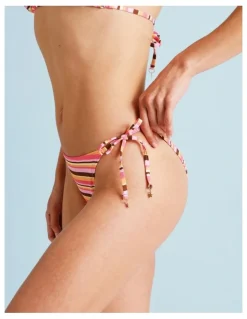 Chloe & Lola Lola Kaia Bikini Bottom in Candy Stripe Print