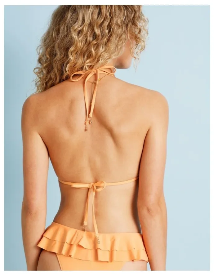 Chloe & Lola Lola Kiara Bikini Top in Peach