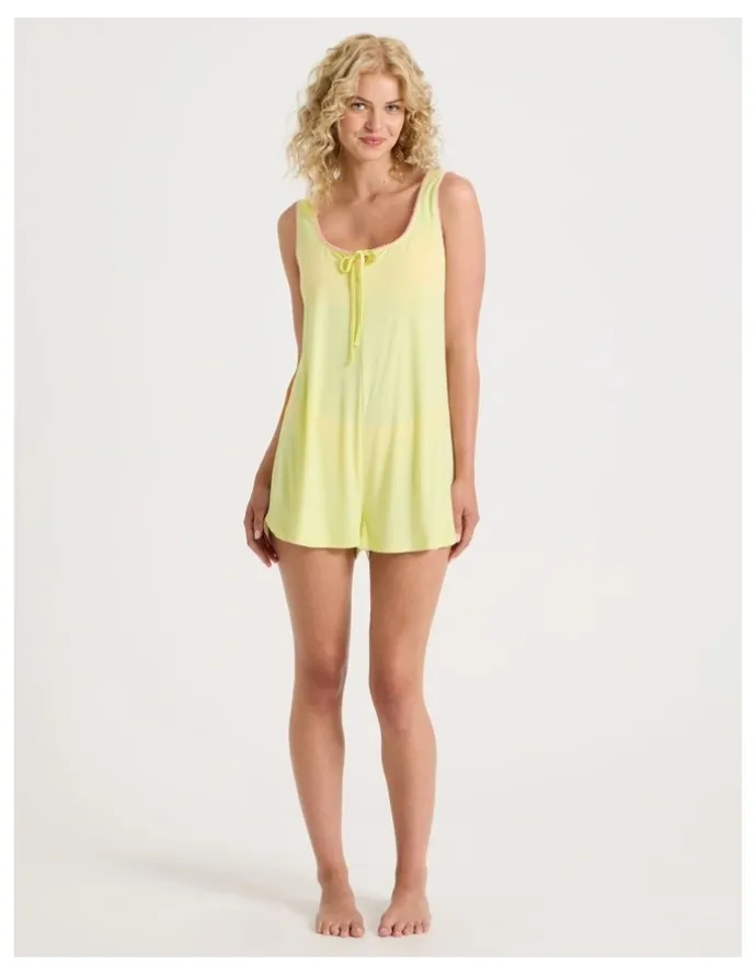Chloe & Lola Lola Mini Sleep Romper in Yellow