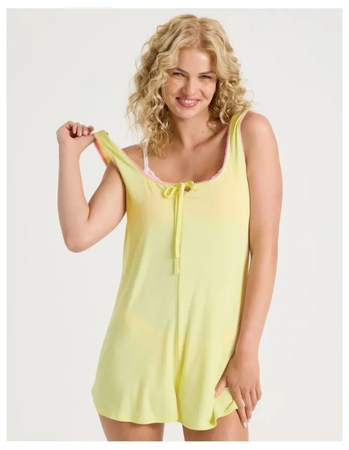 Chloe & Lola Lola Mini Sleep Romper in Yellow