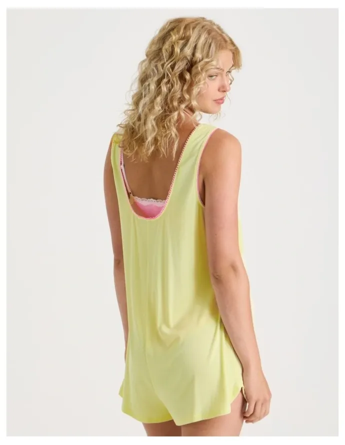 Chloe & Lola Lola Mini Sleep Romper in Yellow
