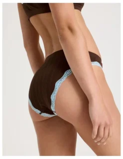 Chloe & Lola Lola Seamless Pointelle Bikini in Brown