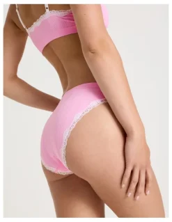 Chloe & Lola Lola Seamless Pointelle Bikini in Pink