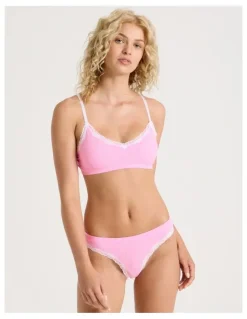 Chloe & Lola Lola Seamless Pointelle Bikini in Pink