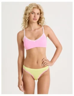 Chloe & Lola Lola Seamless Pointelle Bikini in Yellow