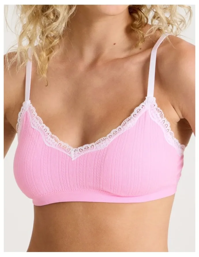 Chloe & Lola Lola Seamless Pointelle Scoop Bralette