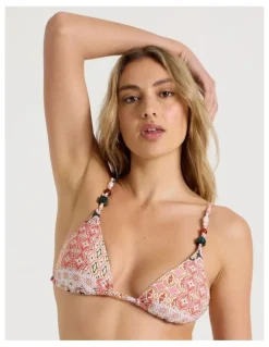 Chloe & Lola Milly Bikini Top in Painted Patchwork Print