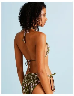 Chloe & Lola Olive Garden Rosie Reversible Bikini Top in Olive Garden Print