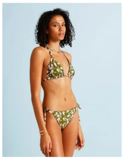 Chloe & Lola Olive Garden Rosie Reversible Bikini Top in Olive Garden Print