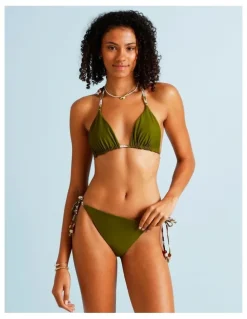 Chloe & Lola Olive Garden Rosie Reversible Bikini Top in Olive Garden Print