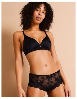 Chloe & Lola Pure Comfort Wirefree Contour Bra in Black