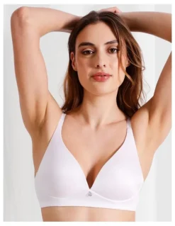 Chloe & Lola Pure Comfort Wirefree Contour Bra in White