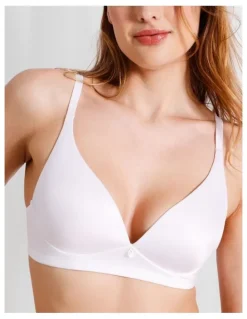 Chloe & Lola Pure Comfort Wirefree Contour Bra in White