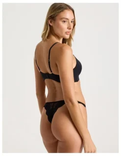 Chloe & Lola Pure Comfort Wirefree Push Up Bra in Black
