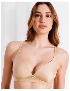 Chloe & Lola Pure Comfort Wirefree Contour Bra in Beige