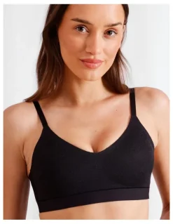 Chloe & Lola Pure Comfort Luxe Bonded Lace Bra in Black