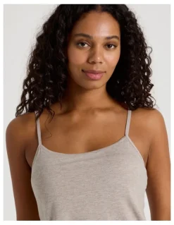 Chloe & Lola Pure Comfort Crochet Edge Cami Boxer Set in Malt Marle