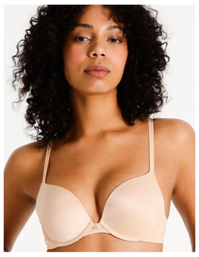 Chloe & Lola Pure Comfort Contour Push Up Bra in Beige