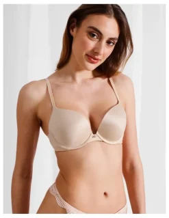 Chloe & Lola Pure Comfort Contour Push Up Bra in Beige