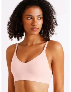 Chloe & Lola Pure Comfort Luxe Bonded Lace Bra in Pink