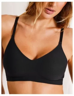 Chloe & Lola Pure Comfort Bonded Wirefree Bra in Black