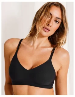 Chloe & Lola Pure Comfort Bonded Wirefree Bra in Black