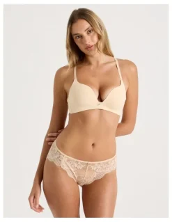 Chloe & Lola Pure Comfort Wirefree Push Up Bra in Beige