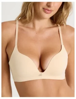 Chloe & Lola Pure Comfort Wirefree Push Up Bra in Beige