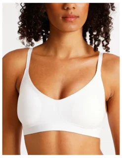 Chloe & Lola Pure Comfort Bonded Wirefree Bra in White