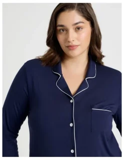 Chloe & Lola Pure Comfort Bamboo Nightshirt in Navy