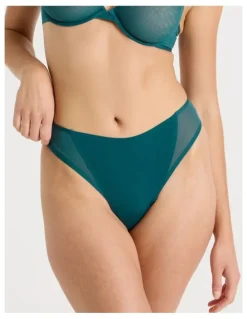 Chloe & Lola Soothe Sheer G String in Teal
