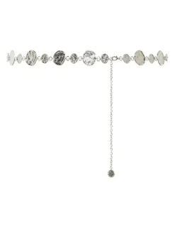 City Chic Cali Chain Belt in silver