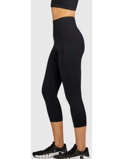 City Chic Elevate Pocket 7/8 Tights Black