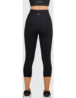 City Chic Elevate Pocket 7/8 Tights Black