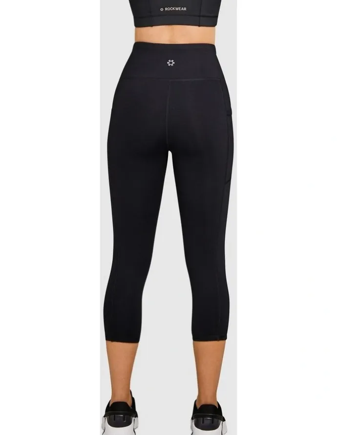 City Chic Elevate Pocket 7/8 Tights Black