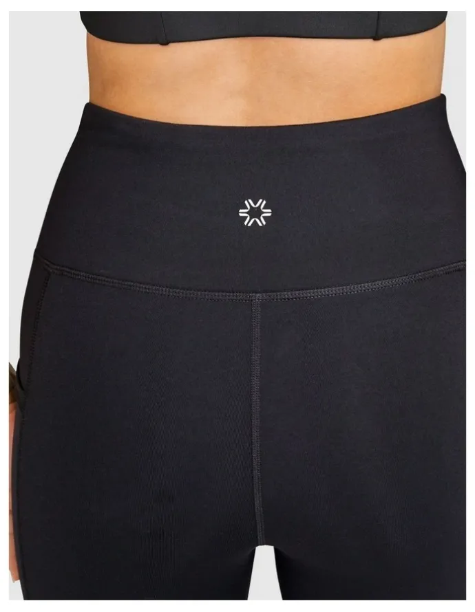 City Chic Elevate Pocket 7/8 Tights Black