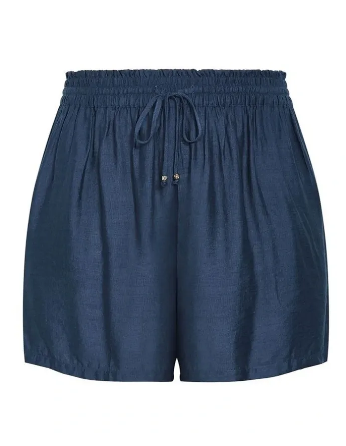 City Chic Emma Relaxed Short in Petrol