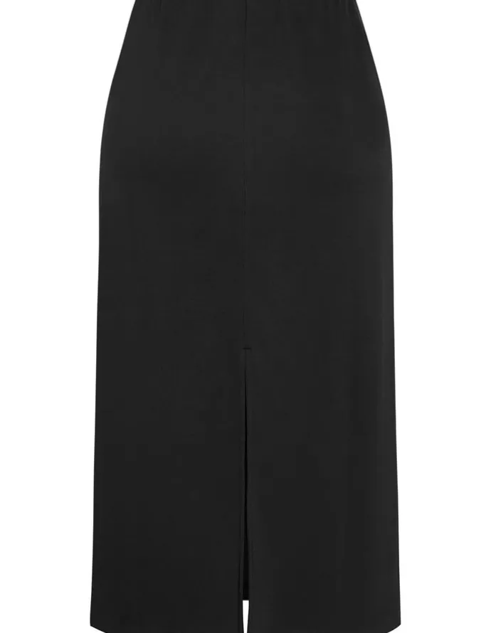 City Chic Mae Midi Skirt in Black