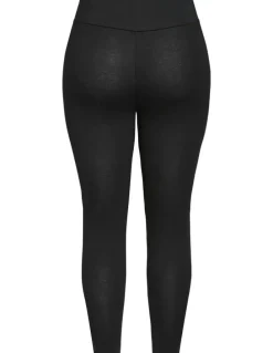 City Chic Plus Size 7/8 Length Wide Band Legging in black