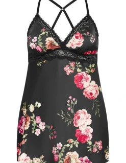 City Chic Plus Size Arcadia Chemise in black