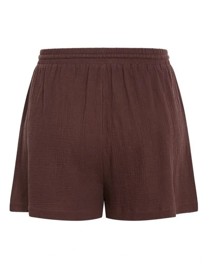 City Chic Plus Size Elly Short in chocolate