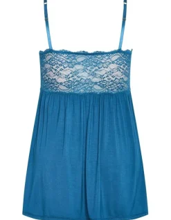 City Chic Plus Size Juliette Chemise in lagoon