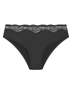 City Chic Plus Size Smooth & Chic 3 Pack Micro Shorty in black