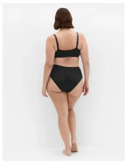 City Chic Plus Size Smooth & Chic 3 Pack Micro Shorty in black
