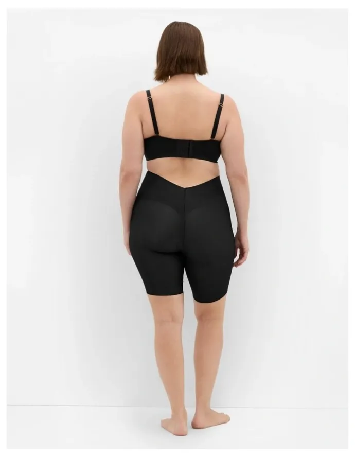 City Chic Plus Size Thigh Shaper in black